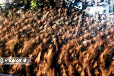 مراسم علم کشی مهاجران افغانستانی در مشهد