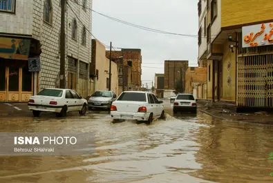 خیابان های زابل رودخانه شد