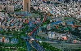 نمایی هوایی از شهر تهران + عکس