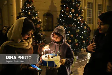 حال و هوای محله جلفا در شب‌های کریسمس