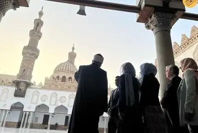جیل بایدن؛ همسر رییس‌جمهور آمریکا در مسجد الازهر
