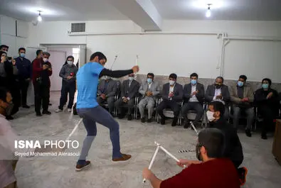 حسن یزدانی در آسایشگاه معلولین ذهنی شهید بهشتی مشهد