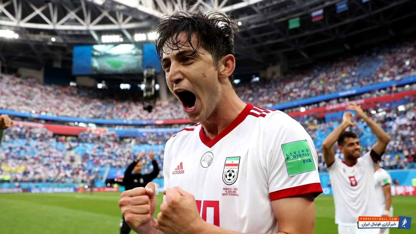 شادی جالب سردار و کی‌روش پس از گل دوم ایران+فیلم