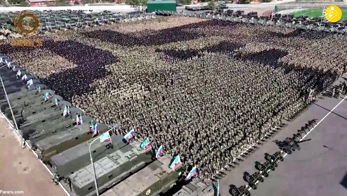 جشن تولد پوتین با حضور هراس افکن ۲۰ هزار جنگجوی چچنی ! /ویدئو