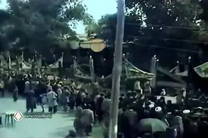 فیلم رنگی شده عزاداری عاشورا در سبزه میدان بازار تهران
