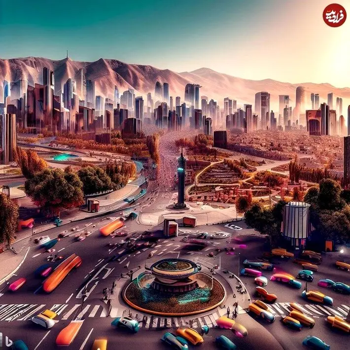 تهران 1000 سال دیگر از نگاه هوش مصنوعی + تصاویر عجیب