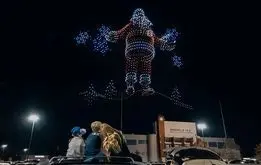 رکوردشکنی گینس با رقص نور ۵۰۰۰ پهپاد در آسمان