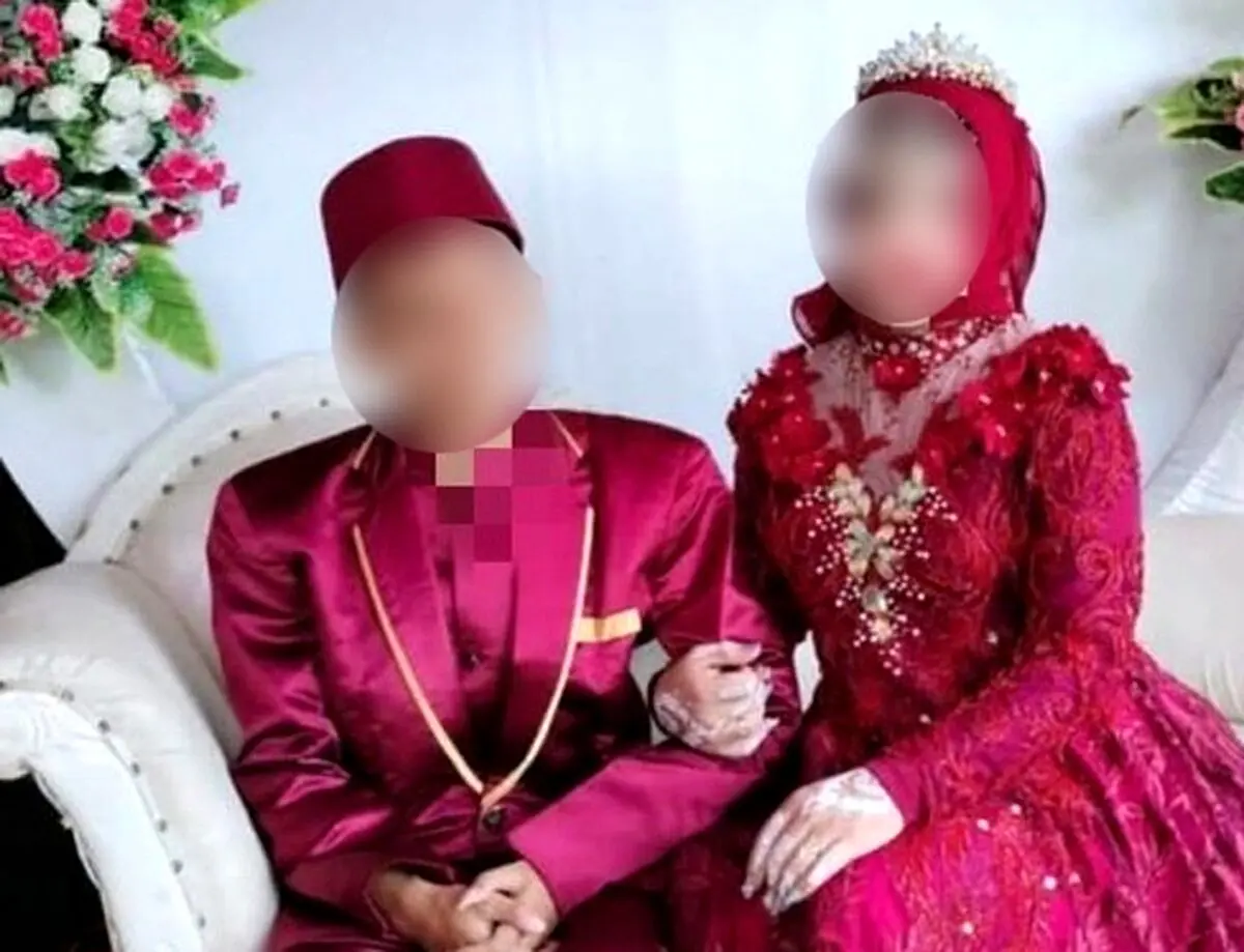 عروس، مرد از آب درآمد


