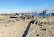 فیلم هوایی از محل سقوط هواپیمای آمریکایی