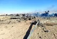 فیلم هوایی از محل سقوط هواپیمای آمریکایی