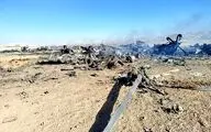 فیلم هوایی از محل سقوط هواپیمای آمریکایی