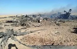 تصاویر انهدام هواگردهای آمریکایی در عملیات نجات خلبان
