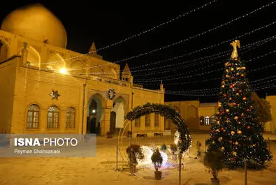 حال و هوای محله جلفا در شب‌های کریسمس