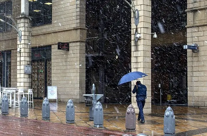 در آفریقای جنوبی برف بارید!