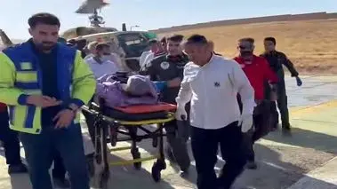 اولین تصویر از محل سقوط بالگرد هلال احمر اشترانکوه + فیلم