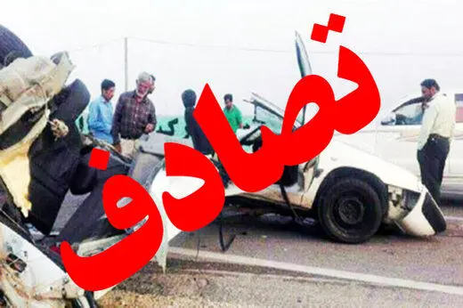 تصادف باعث نصف شدن پژو 206 شد + فیلم