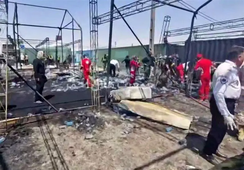 مرگ یک خانم در حادثه آتش سوزی مرز مهران