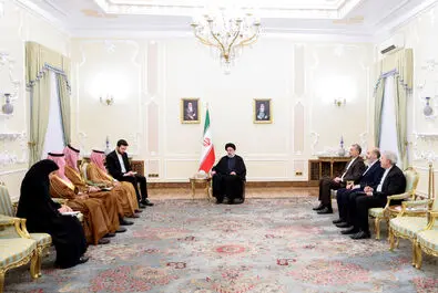 دیدار وزیر خارجه عربستان سعودی با دکتر رئیسی