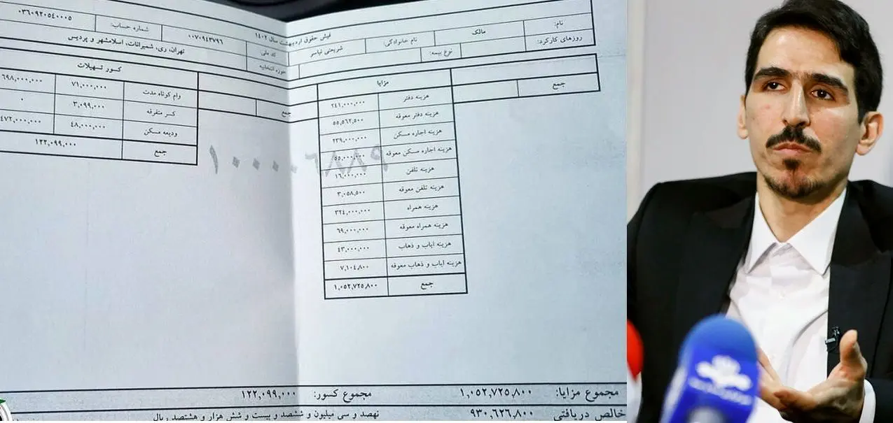 فیش حقوقی‌یک نماینده مجلس : چرا از ۲۸۶ فیش مشابه، فقط فیش حقوقی مرا درز داده‌اند؟ + عکس
