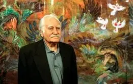 تشییع استاد فرشچیان در هنرستان هنرهای زیبای اصفهان + فیلم