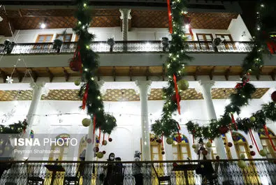 حال و هوای محله جلفا در شب‌های کریسمس