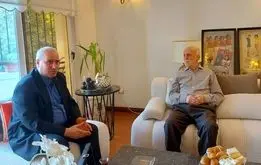 عیادت مهدی تاج از پیشکسوت پرسپولیس