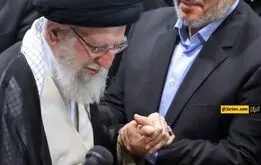تصویر یکی از رهبران ترورشده حماس در کنار رهبر انقلاب

