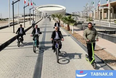 پزشکیان دوچرخه سوار شد