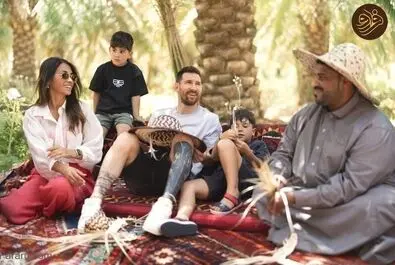 ت تفریح و خوش‌گذرانی لیونل مسی به همراه زنش در عربستان