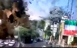 فیلم‌منتشرنشده از  دوربین‌های ترافیکی پس از حمله موشکی به تجریش