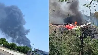 تنها بازمانده هواپیمای سقوط کرده در هند+عکس