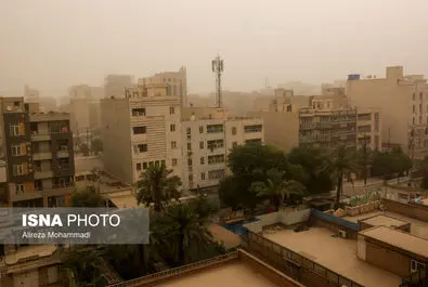 گرد و خاک در اهواز