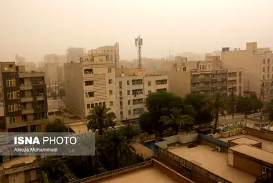 گرد و خاک در اهواز