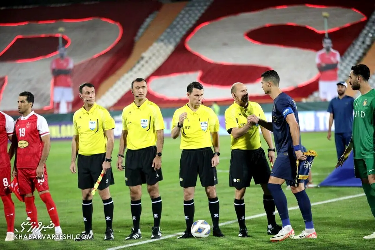رونالدو با کاپیتان پرسپولیس دست نداد!