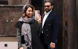 ویدیویی از پخت کیک تولد پسر مینا مختاری و بهرام رادان