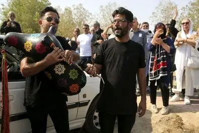 تشییع پیکر  دو برادر جان باخته  بهبهانی