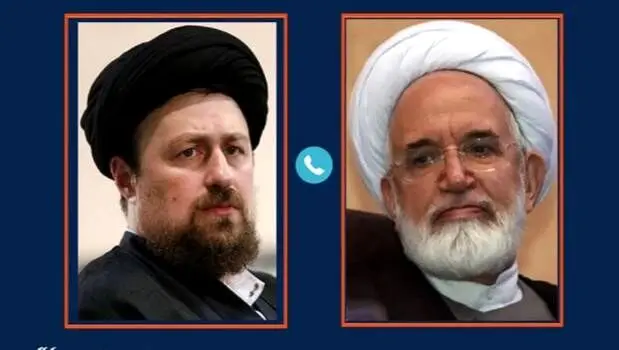 تماس تلفنی سید حسن خمینی با مهدی کروبی