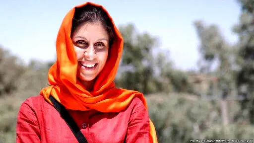 نازنین زاغری به لندن بازگشت