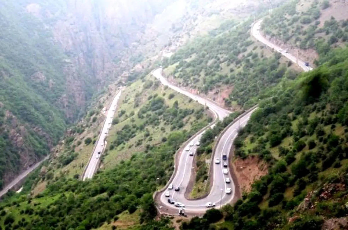 جاده هراز ۳ شب مسدود می‌شود