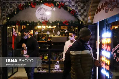 حال و هوای محله جلفا در شب‌های کریسمس