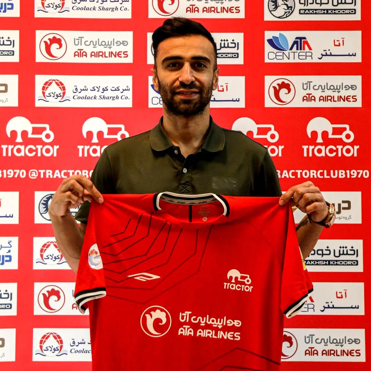 ارسلان مطهری سرخپوش شد+عکس

