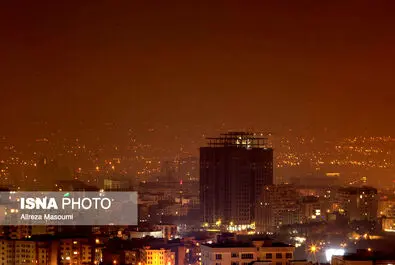 آلودگی شب‌های تهران