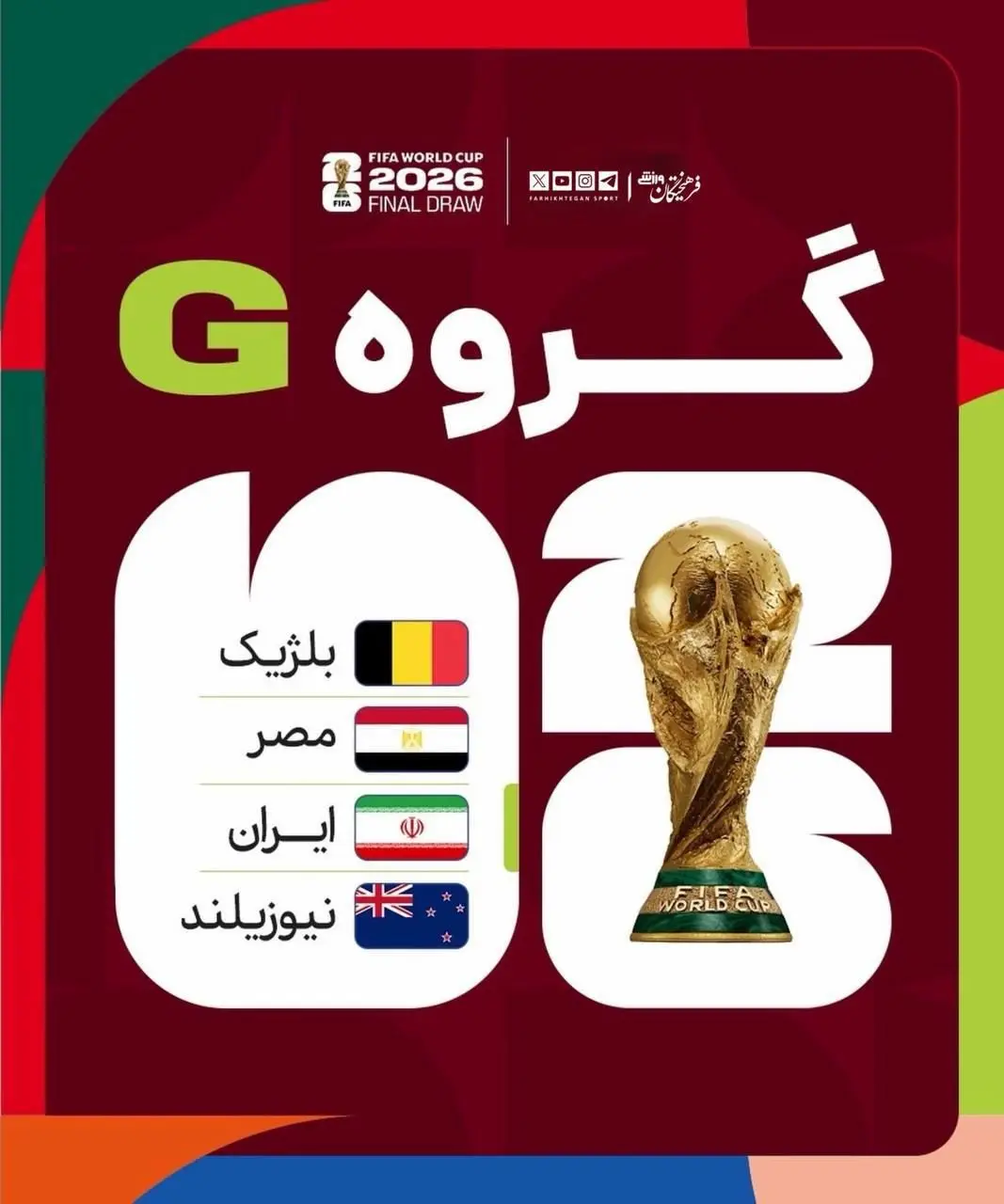 زمان  بازی‌های ایران در جام جهانی