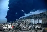 تصاویر تازه و آخرالزمانی از انبار نفت شهران

