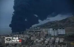 تصاویر تازه و آخرالزمانی از انبار نفت شهران

