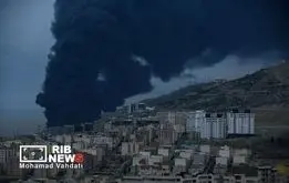 تصاویر تازه و آخرالزمانی از انبار نفت شهران

