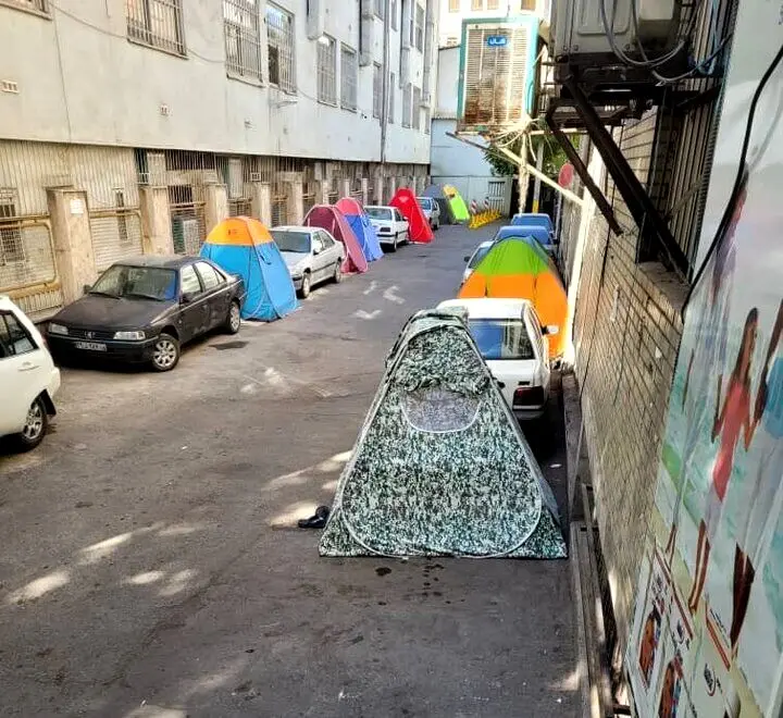 تصاویری تلخ از همارهان بیماران بیمارستان کودکان