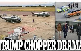 هلیکوپتر ترامپ فرود اضطراری کرد!