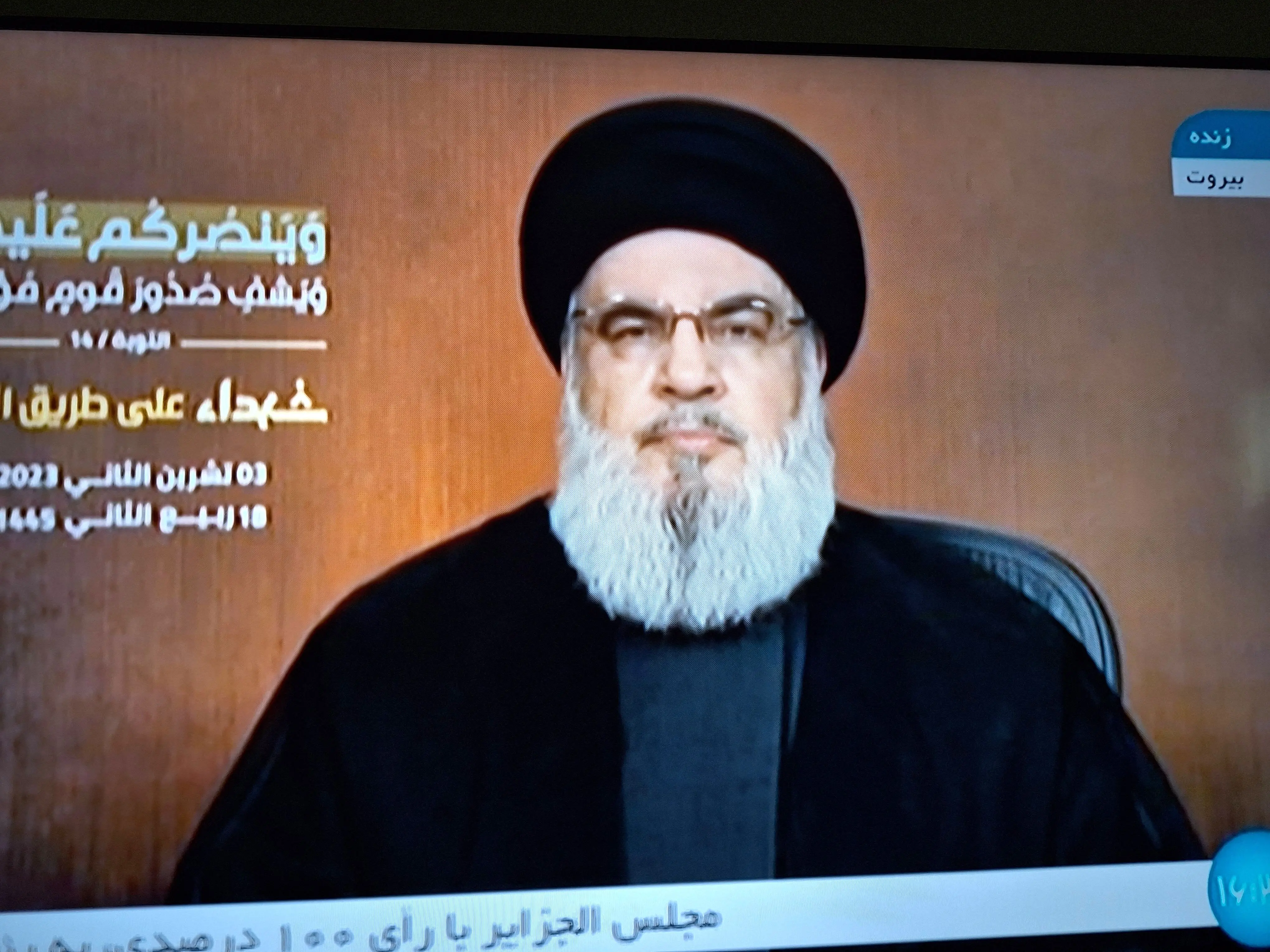 نصرالله دوباره سخنرانی می کند

