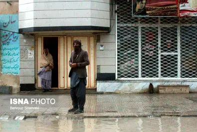 خیابان های زابل رودخانه شد